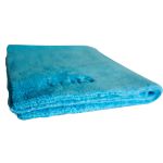 Toalha De Microfibra Coral Fleece 40x40 550gsm Azul Kers