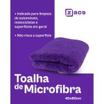 Toalha Microfibra Para Secagem 350gsm 40x60cm Zacs