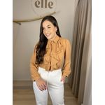 Camisa Matilde Crepe - Caramelo