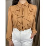 Camisa Matilde Crepe - Caramelo