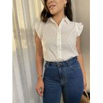 Camisa Nanda Algodão - Off White