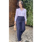 Calça Linho Agatha - Azul Marinho