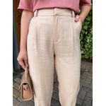 Calça Alfaiataria Cenoura Velma - Bege