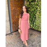 Vestido Midi Almira - Rosa Antigo