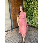 Vestido Midi Almira - Rosa Antigo