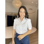 Camisa Manga Bufante Antonela - Branca