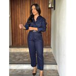 Camisa Linho Malu - Azul Marinho