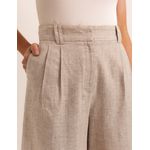 Shorts Risca de Giz - Linho Natural