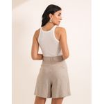 Shorts Risca de Giz - Linho Natural