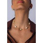 Colar Pérola Shell com Banho em Ouro 18k