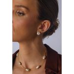 Colar Pérola Shell com Banho em Ouro 18k