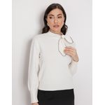 Blusa Tricot Laço - Bicolor