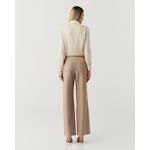 Calça Pantalona Alf Melange - Marrom