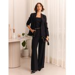Calça Pantalona Cós Diferenciado Alf. - Preto