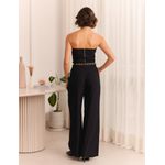 Calça Pantalona Cós Diferenciado Alf. - Preto
