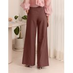 Calça Pantalona Cós Diferenciado Alf. - Marrom