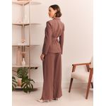 Calça Pantalona Cós Diferenciado Alf. - Marrom