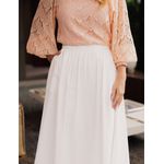 Saia Midi Gode Alfaiataria - Off white