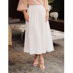 Saia Midi Gode Alfaiataria - Off white