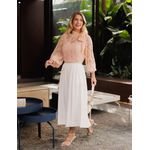Saia Midi Gode Alfaiataria - Off white