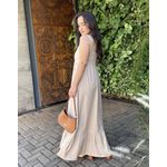 Vestido Filipa Viscolinho - Bege