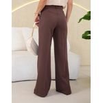 Calça Pantalona Alfaiataria - Marrom
