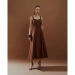 Vestido Maribel - Marrom