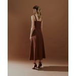 Vestido Maribel - Marrom