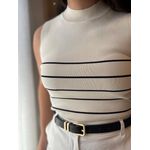 Regata Tricot Lara - Off White Listrado