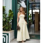 Vestido Salvia - Amarelo Manteiga