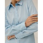 Camisa Tricoline Algodão Poliamida - Azul Ice - .