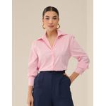 Camisa Tricoline Algodão Poliamida - Rosa