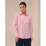 Camisa Tricoline Algodão Poliamida - Rosa