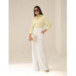 Camisa Tricoline Algodão Poliamida - Amarelo - .