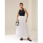 Saia Midi Tricoline - Off White