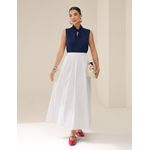 Saia Midi Tricoline - Off White