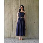 Conjunto Linho Adélia - Azul Marinho