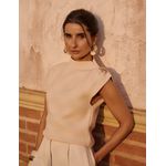 Blusa Mirella Tricot - Pessego
