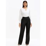 Blusa C Recorte Transparente Carin - Off White