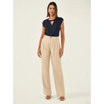 Blusa Torção No Decote Vany - Azul Marinho