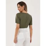Blusa Kiara Mg Curta - Verde Oliva