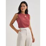 Blusa Crepe Bruna S Manga - Rosa Nude