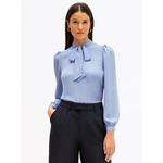 Blusa Gola Laço Florenza - Azul Claro