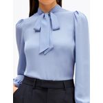 Blusa Gola Laço Florenza - Azul Claro