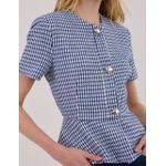 Casaqueto Juliana Tweed - Azul