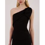 Blusa Gaia Alfaiataria - Preto