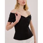 Blusa Greice Alfaiataria - Preto