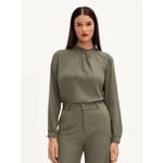 Blusa Botão Organico Vilma - Verde Oliva