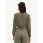 Blusa Botão Organico Vilma - Verde Oliva