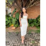 Vestido Eva sem Alças - Off White